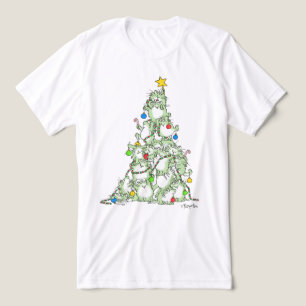 Camiseta Triblenda Árbol de Navidad de Kitties por Sandra Boynton
