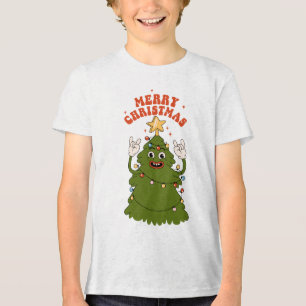 Camiseta Triblenda Árbol de Navidad de Rockin - Una fiesta festiva