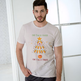 Camiseta Triblenda Árbol de Navidad del árbol de tacos para los amant