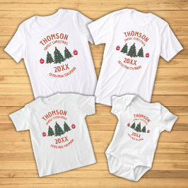 Camiseta Triblenda Árbol de Navidad Retro de Reunión de Navidades Fam