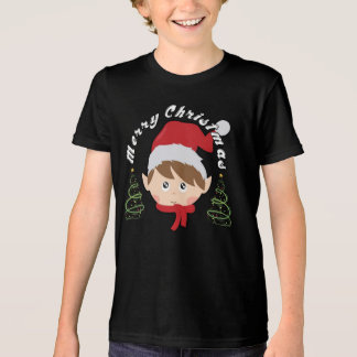 Camiseta Triblenda Árbol de Navidad y sombrero de Santa