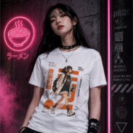 Camiseta Triblenda Archivos de Neo Tokyo 002 - Techwear de Música Ani