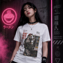 Camiseta Triblenda Archivos de Neo Tokyo 004 -Anime Cyberpunk Ropa Té