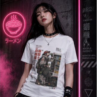 Camiseta Triblenda Archivos de Neo Tokyo 004 -Anime Cyberpunk Ropa Té