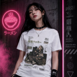 Camiseta Triblenda Archivos de Neo Tokyo 005 - Pirata Informático Dig