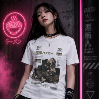 Camiseta Triblenda Archivos de Neo Tokyo 005 - Pirata Informático Dig