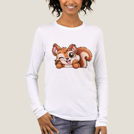 Camiseta Triblenda Ardilla Cute Peekaboo