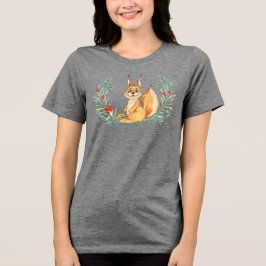 Camiseta Triblenda Ardilla de acuarela