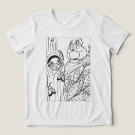 Camiseta Triblenda Ardillas voladoras siberianas colorantes