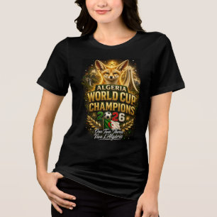 Camiseta Triblenda Argelia Campeones Mundial 2026 Fútbol