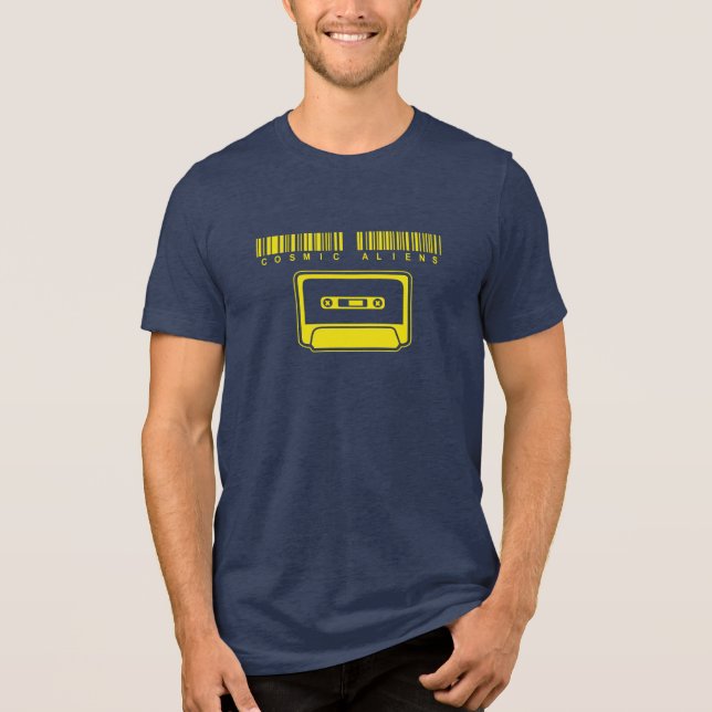 Camiseta Triblenda Armada de alienígenas cósmicos y amarillo (Anverso)