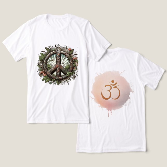 Camiseta Triblenda Armonía develada: La Mandala de la Paz ॐ (Diseño Anverso y Reverso)