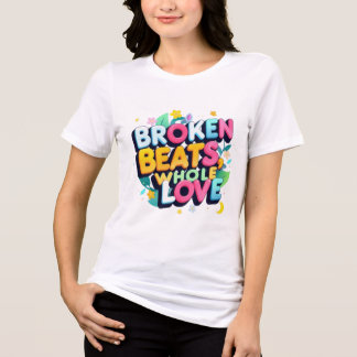 Camiseta Triblenda Armonía Vibrante: Ritmos Rotos, Amor Entero