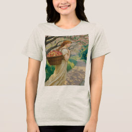 Camiseta Triblenda Aroma de melocotones de estilo Art Nouveau