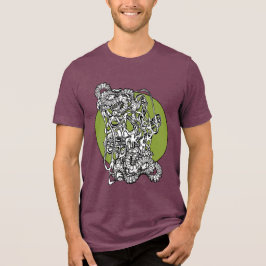 Camiseta Triblenda Arreglo de cerebro arte abstracto trippy surrealis