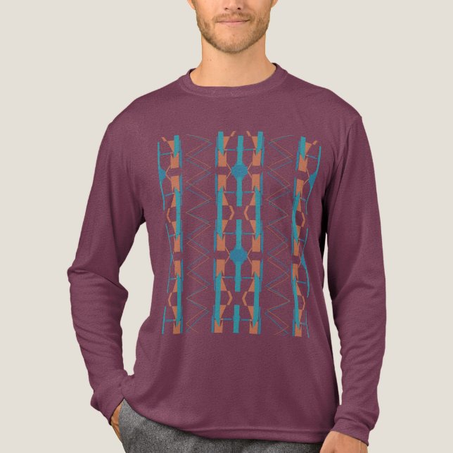 Camiseta Triblenda Arroz Verde azulada turquesa de inspiración meridi (Anverso)