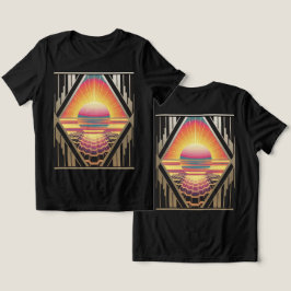 Camiseta Triblenda Art Deco Sunrise Black