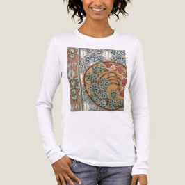 Camiseta Triblenda Art nouveau Cyclamen floral Eugene Grasset elegant