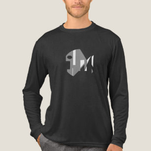 Camiseta Triblenda Arte abstracto gris blanco contemporáneo pequeño p