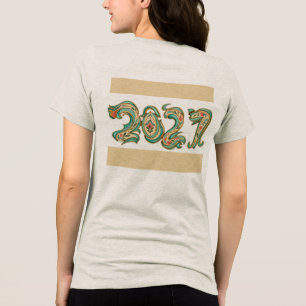 Camiseta Triblenda Arte botánico abstracto moderno, Impresión minimal