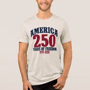 Camiseta Triblenda Arte Colegial América 250 Años De Libertad