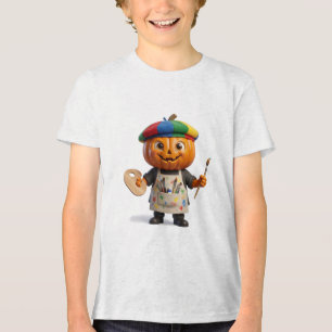 Camiseta Triblenda Arte creativo de calabaza de Halloween