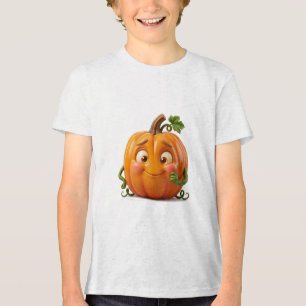 Camiseta Triblenda Arte de Acuarela de Calabaza Tímida