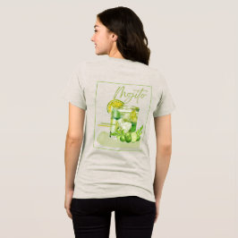 Camiseta Triblenda Arte de Acuarela de Cóctel Mojito
