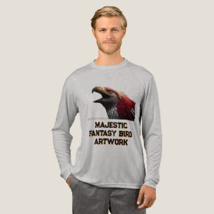 Camiseta Triblenda Arte de Ave de Fantasía