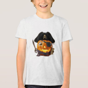 Camiseta Triblenda Arte de aventura de calabaza pirata de Halloween