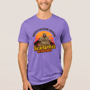 Camiseta Triblenda Arte de Bigfoot con Modo de Meditación Resiliencia
