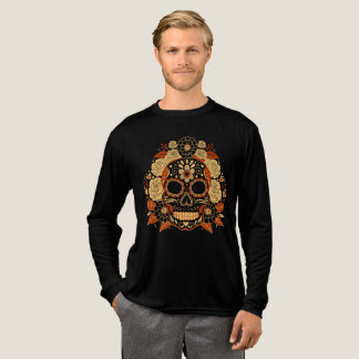 Camiseta Triblenda Arte de cráneo de azúcar mexicano