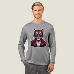 Camiseta Triblenda Arte de dibujos animados de tigre genial