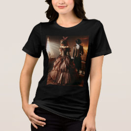 Camiseta Triblenda Arte de fantasía steampunk victoriana mascarada