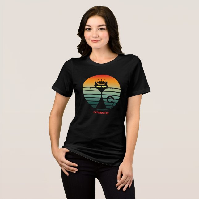 Camiseta Triblenda Arte de gato  (Anverso Completo)