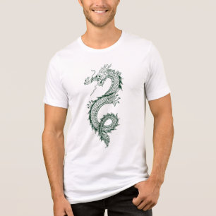 Camiseta Triblenda “Arte de línea de dragón asiático detallado – Cria