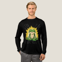 Arte de Meditación de la Rana Zen Super Saiyan Glo