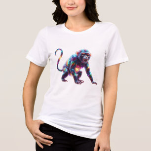Camiseta Triblenda Arte de mono de cristal