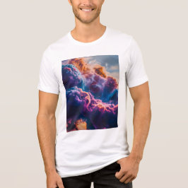 Camiseta Triblenda Arte de Nebulosa Espacial Abstracta - Cósmico Colo