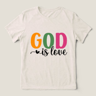 Camiseta Triblenda Arte de palabras de amor a Dios religioso lindo