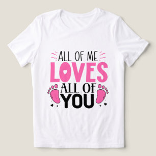 Camiseta Triblenda Arte de palabras de amor de bebé lindo