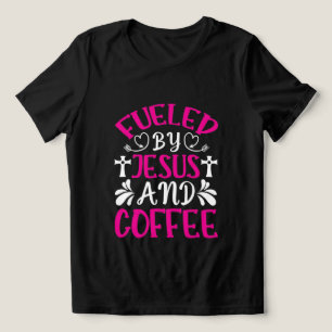Camiseta Triblenda Arte de palabras de café Jesús lindo