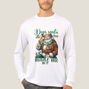 Camiseta Triblenda Arte de palabras de cerveza divertido querido Sant