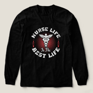 Camiseta Triblenda Arte de palabras de la vida de Enfermera linda 