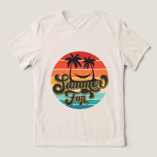Camiseta Triblenda Arte de palabras divertidas de verano lindas