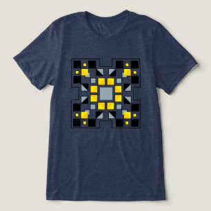 Camiseta Triblenda Arte de patrón de colcha geométrica moderna