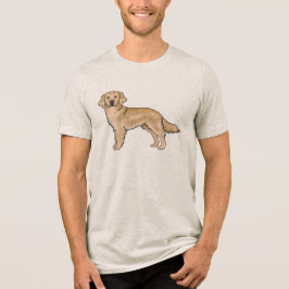 Camiseta Triblenda Arte de perro de dibujos animados lindos Retriever