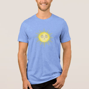 Camiseta Triblenda Arte de sol abstracto brillante