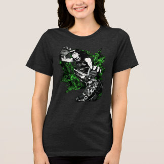 Camiseta Triblenda Arte de Tinta Negra de Artista Marcial de Anime Di