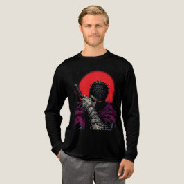 Camiseta Triblenda Arte del abrazo de la espada de la luna roja del g